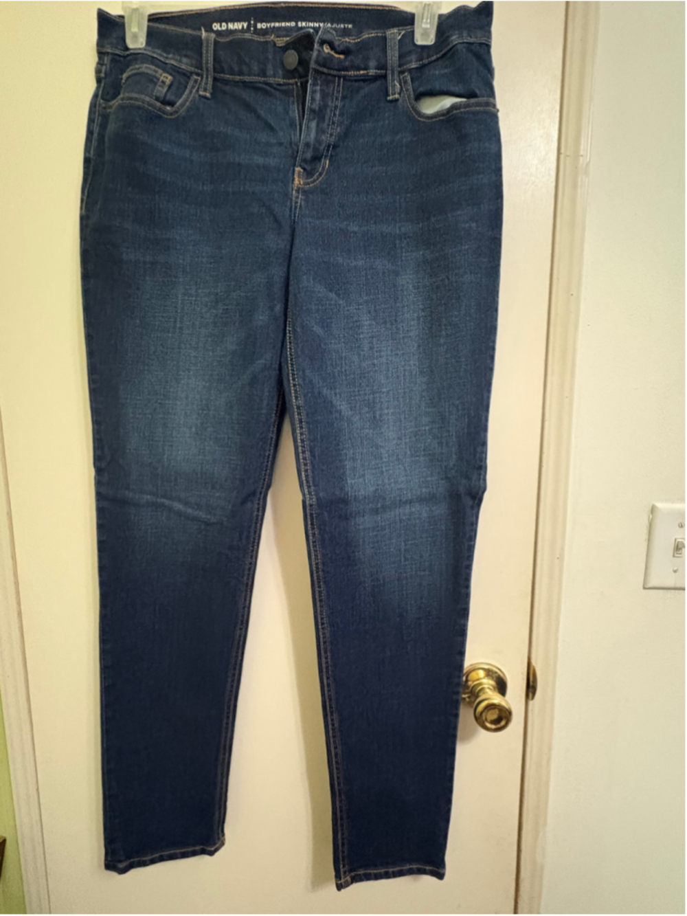 Women's Old Navy Blue Boyfriend Skinny Jeans Size 10